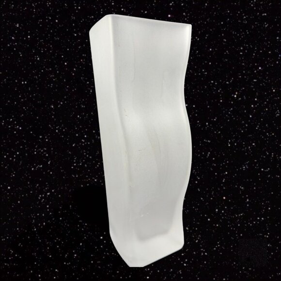 1996 iittala Pari Tiina Nordstrom Swirl Glass Vase Set Clear And Frosted Signed - Picture 11 of 16